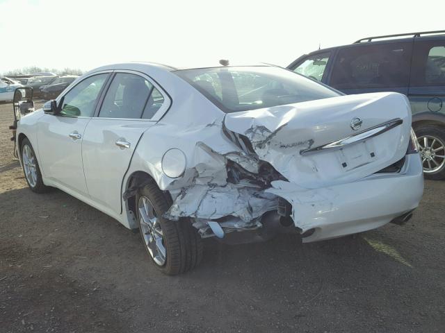 1N4AA5AP5DC814987 - 2013 NISSAN MAXIMA S WHITE photo 3