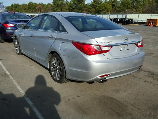 5NPEC4AB2CH458912 - 2012 HYUNDAI SONATA SE GRAY photo 3