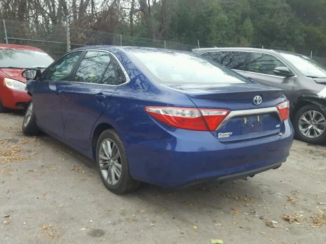 4T1BF1FK5GU579278 - 2016 TOYOTA CAMRY LE BLUE photo 3