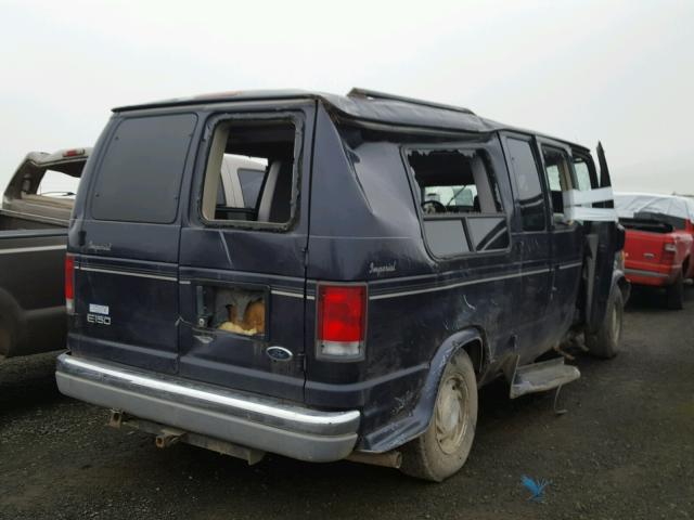 1FDRE14L1XHA11163 - 1999 FORD ECONOLINE BLUE photo 4