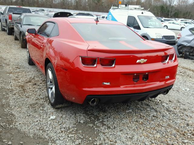 2G1FJ1EJ0B9145863 - 2011 CHEVROLET CAMARO SS RED photo 3