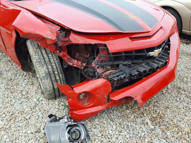 2G1FJ1EJ0B9145863 - 2011 CHEVROLET CAMARO SS RED photo 9