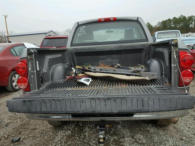 1D7HA16K87J592871 - 2007 DODGE RAM 1500 S GRAY photo 9