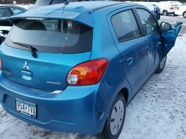 ML32A3HJ1FH042453 - 2015 MITSUBISHI MIRAGE DE BLUE photo 4