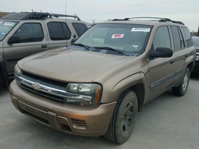 1GNDS13S332239749 - 2003 CHEVROLET TRAILBLAZE TAN photo 2