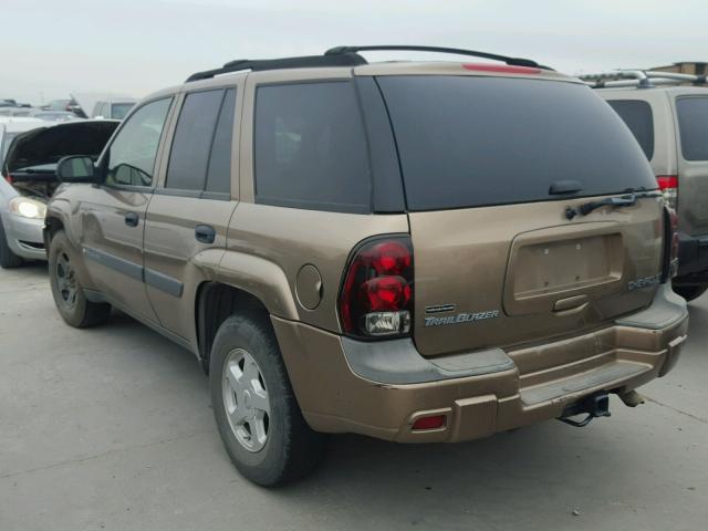 1GNDS13S332239749 - 2003 CHEVROLET TRAILBLAZE TAN photo 3