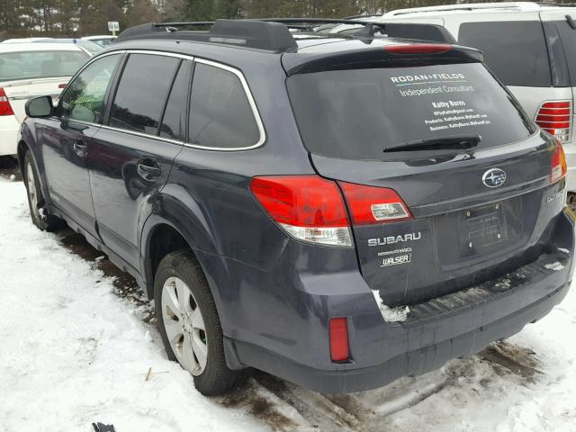 4S4BRCKC5B3315722 - 2011 SUBARU OUTBACK 2. BLUE photo 3