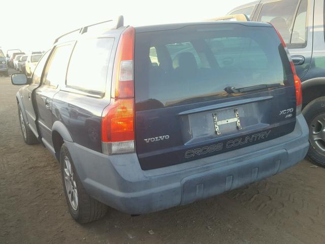 YV1SZ59H941169125 - 2004 VOLVO XC70 BLUE photo 3