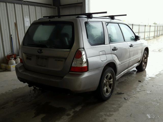 JF1SG63666G751474 - 2006 SUBARU FORESTER 2 TAN photo 4