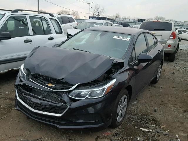 1G1BC5SM0H7108868 - 2017 CHEVROLET CRUZE LS BLACK photo 2