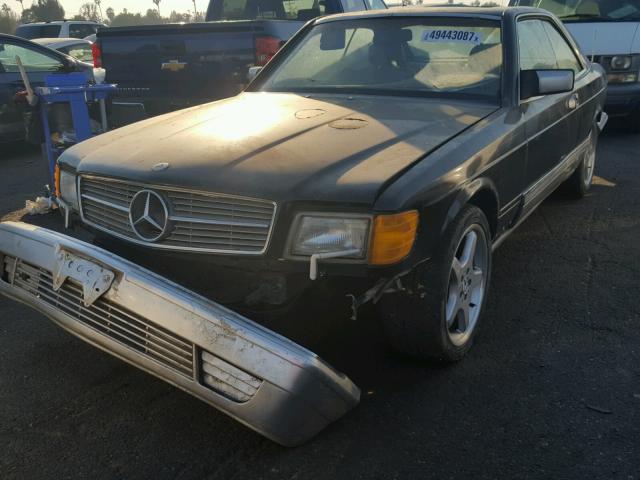 WDBCA45D4HA325977 - 1987 MERCEDES-BENZ 560 SEC BLACK photo 2