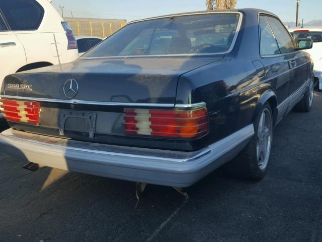 WDBCA45D4HA325977 - 1987 MERCEDES-BENZ 560 SEC BLACK photo 4