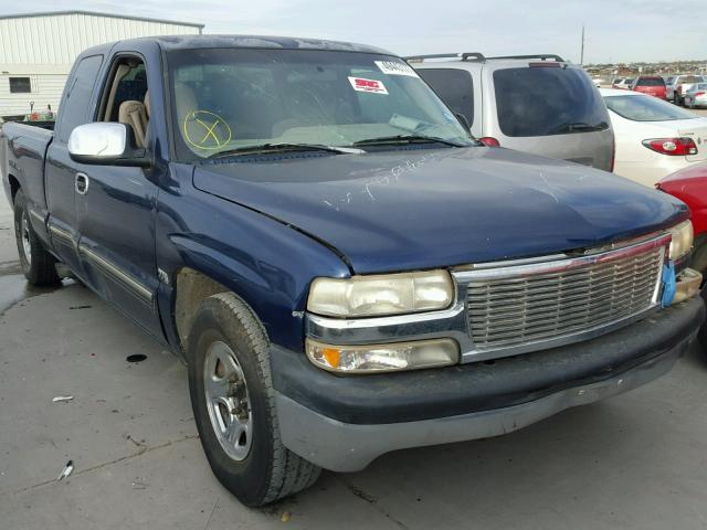 2GCEC19VXX1207947 - 1999 CHEVROLET SILVERADO BLUE photo 1