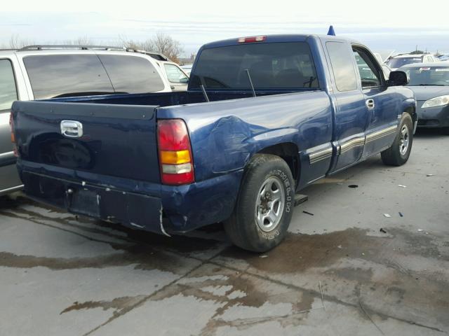 2GCEC19VXX1207947 - 1999 CHEVROLET SILVERADO BLUE photo 4