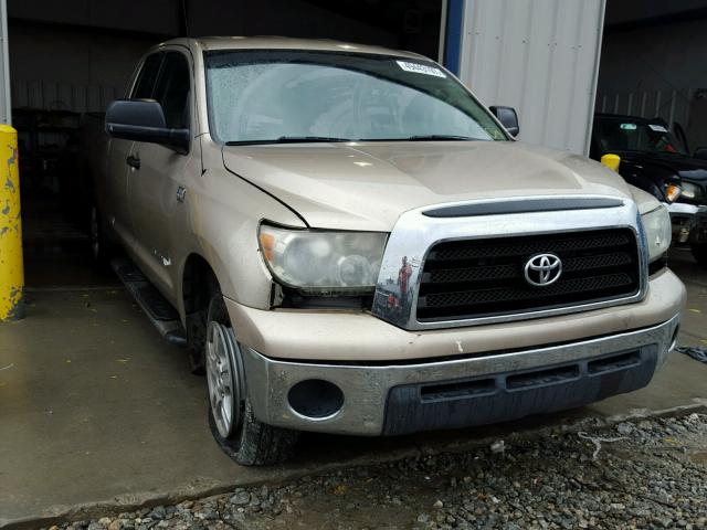 5TBRT54157S455781 - 2007 TOYOTA TUNDRA DOU GOLD photo 1