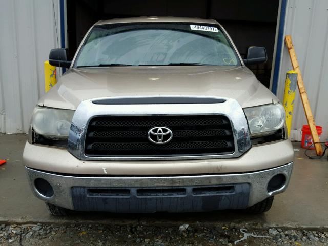 5TBRT54157S455781 - 2007 TOYOTA TUNDRA DOU GOLD photo 9