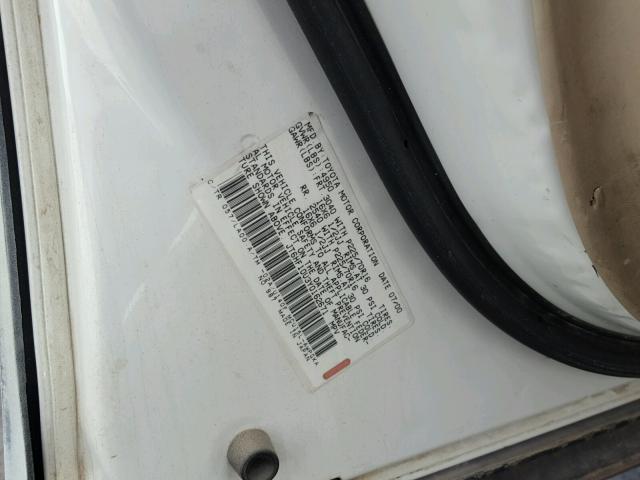 JT6HF10U3Y0162671 - 2000 LEXUS RX 300 WHITE photo 10