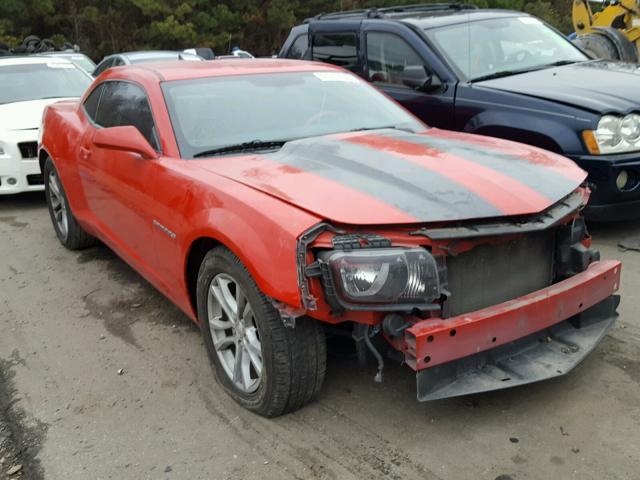 2G1FB1E33D9201182 - 2013 CHEVROLET CAMARO LT RED photo 1