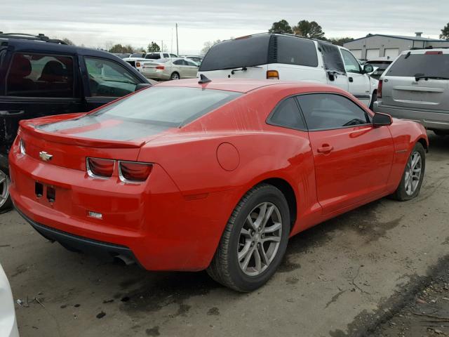 2G1FB1E33D9201182 - 2013 CHEVROLET CAMARO LT RED photo 4