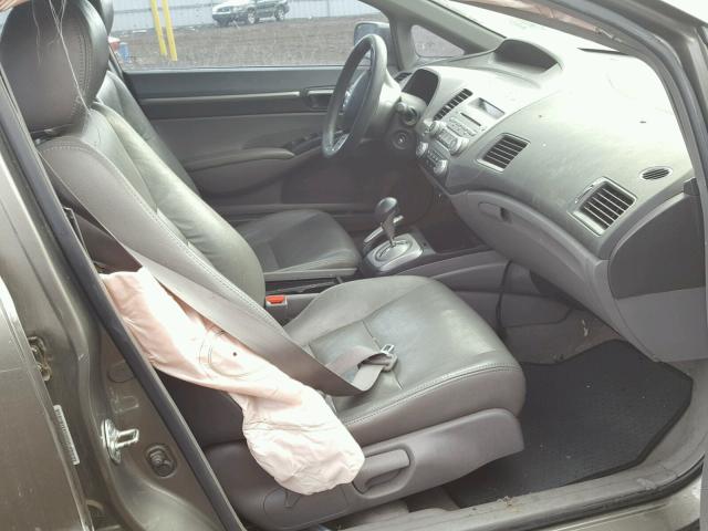 1HGFA16866L104530 - 2006 HONDA CIVIC EX BEIGE photo 5