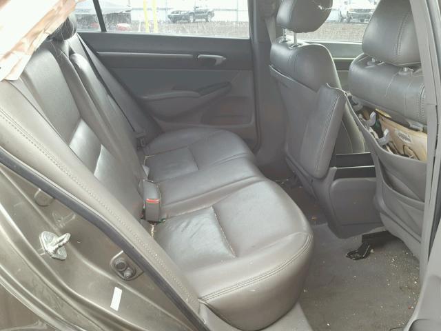 1HGFA16866L104530 - 2006 HONDA CIVIC EX ბეჟი ფოტო 6