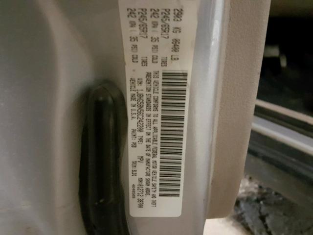 1J8HG58N56C242200 - 2006 JEEP COMMANDER Gümüş foto 10