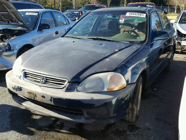 JHMEJ8644WS001594 - 1998 HONDA CIVIC EX GREEN photo 2