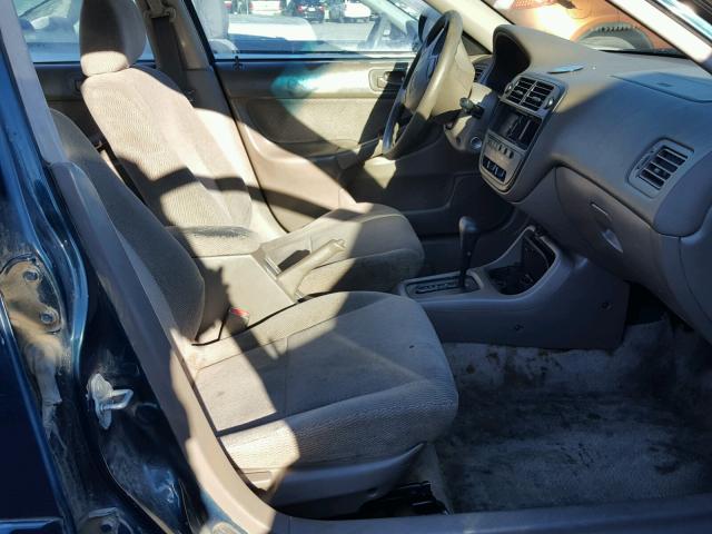 JHMEJ8644WS001594 - 1998 HONDA CIVIC EX GREEN photo 5