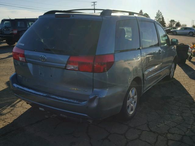 5TDZA23C64S096905 - 2004 TOYOTA SIENNA CE BLUE photo 4