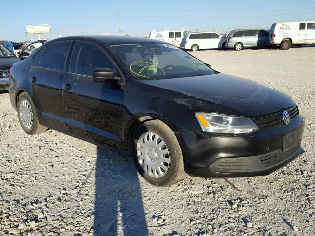 3VW2K7AJ7CM402065 - 2012 VOLKSWAGEN JETTA BASE BLACK photo 1