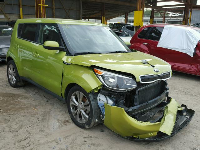 KNDJP3A58F7767803 - 2015 KIA SOUL + GREEN photo 1