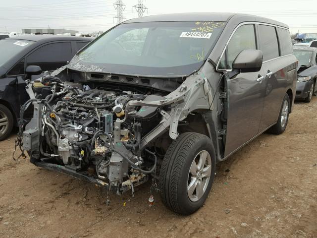 JN8AE2KP9F9129312 - 2015 NISSAN QUEST S GRAY photo 2