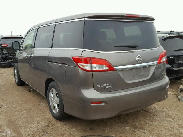 JN8AE2KP9F9129312 - 2015 NISSAN QUEST S GRAY photo 3