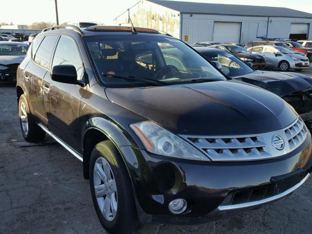 JN8AZ08W46W536723 - 2006 NISSAN MURANO SL BLACK photo 1