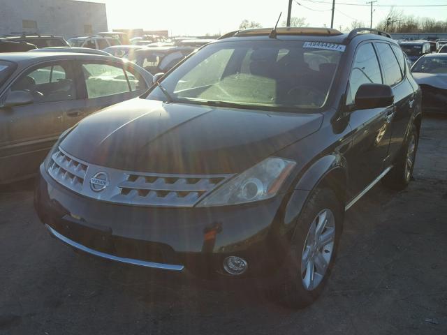 JN8AZ08W46W536723 - 2006 NISSAN MURANO SL BLACK photo 2