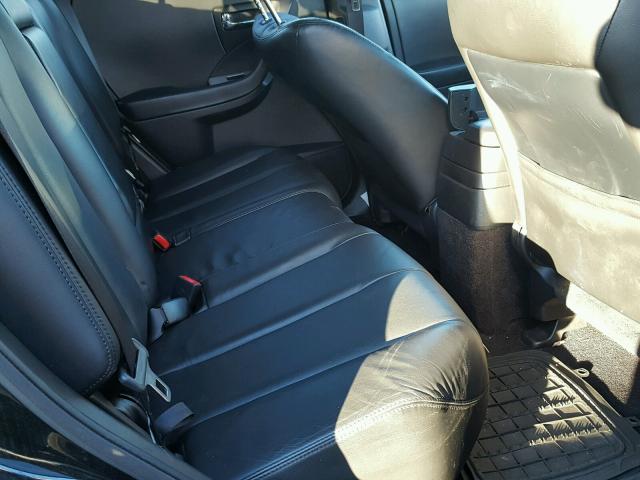 JN8AZ08W46W536723 - 2006 NISSAN MURANO SL BLACK photo 6