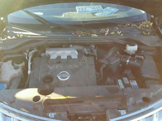 JN8AZ08W46W536723 - 2006 NISSAN MURANO SL BLACK photo 7