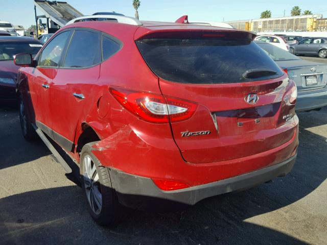 KM8JUCAG9FU114629 - 2015 HYUNDAI TUCSON LIM RED photo 3