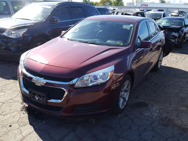 1G11C5SL6FF149480 - 2015 CHEVROLET MALIBU 1LT MAROON photo 2