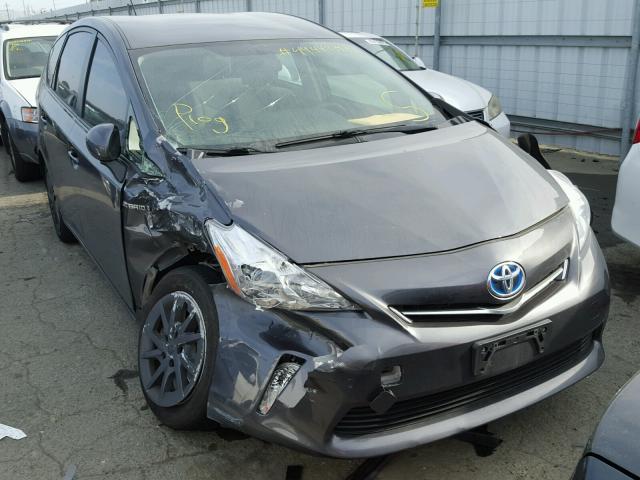 JTDZN3EU9C3072176 - 2012 TOYOTA PRIUS V GRAY photo 1