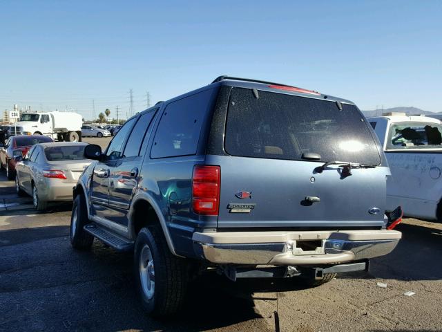 1FMPU18L8WLB63926 - 1998 FORD EXPEDITION BLUE photo 3