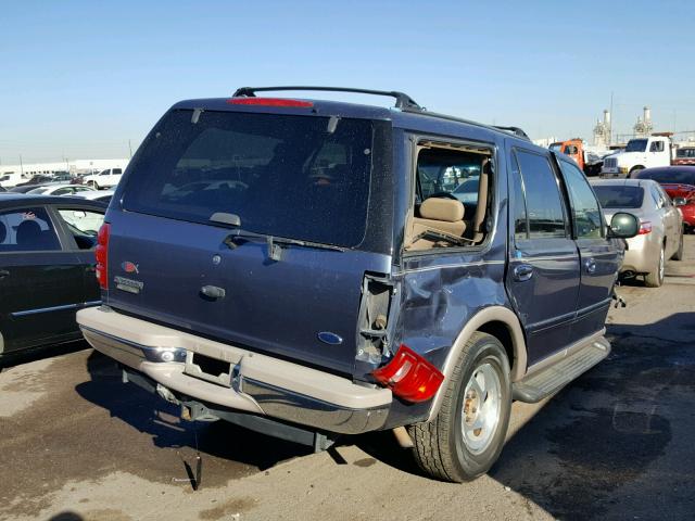 1FMPU18L8WLB63926 - 1998 FORD EXPEDITION BLUE photo 4