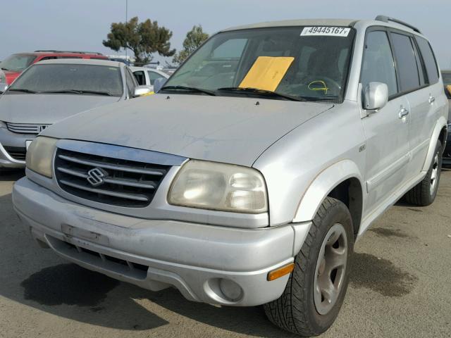 JS3TX92VX24118799 - 2002 SUZUKI XL7 PLUS SILVER photo 2