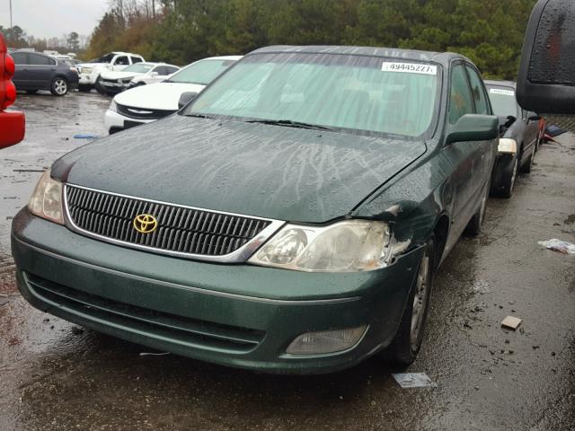 4T1BF28B5YU028658 - 2000 TOYOTA AVALON XL GREEN photo 2