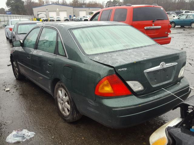 4T1BF28B5YU028658 - 2000 TOYOTA AVALON XL GREEN photo 3