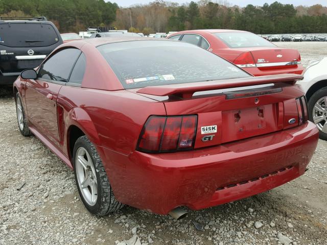 1FAFP42X43F388090 - 2003 FORD MUSTANG GT RED photo 3