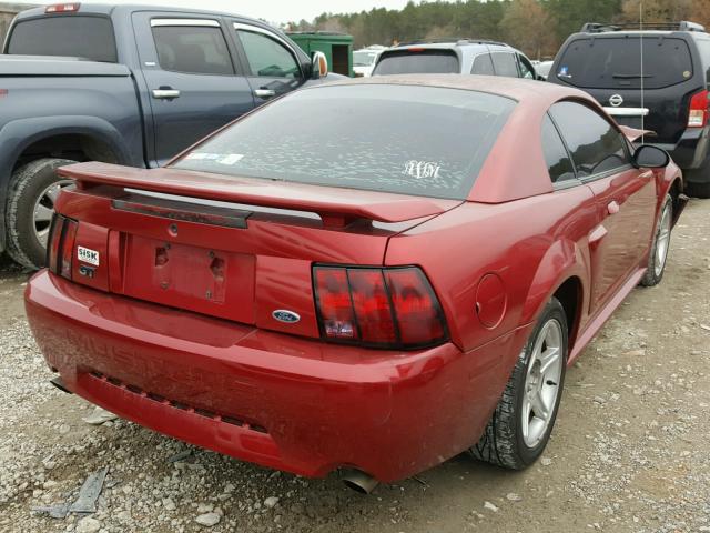 1FAFP42X43F388090 - 2003 FORD MUSTANG GT RED photo 4