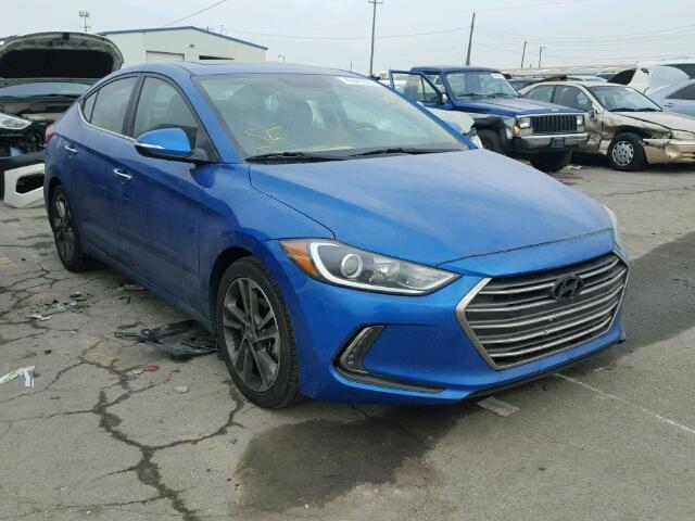 KMHD84LF1HU291898 - 2017 HYUNDAI ELANTRA SE BLUE photo 1