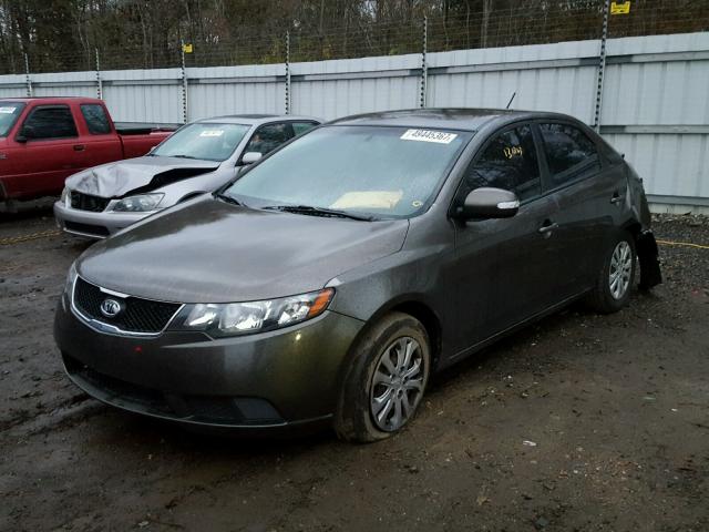 KNAFU4A20A5132201 - 2010 KIA FORTE EX GRAY photo 2