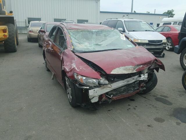 2HGFA1F53BH526963 - 2011 HONDA CIVIC LX RED photo 1